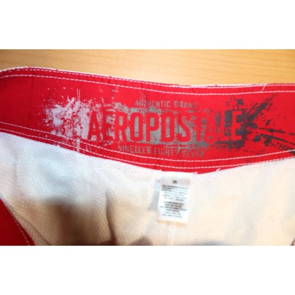 Mens Aeropostale Drawstring Surf Swimwear Swim Suit Board Shorts Trunks Sz: 36 - Picture 3 of 8